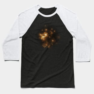 Gold starry nebula Baseball T-Shirt